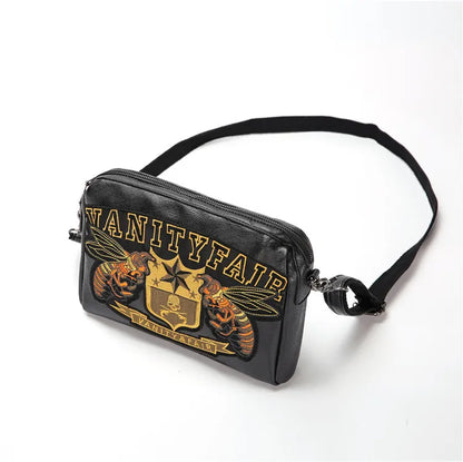 Embroidery Bee Crossbody Shoulder Bag Men Fashion Multifunction Clutch Bag Men Shoulder Bag Crossbody Messenger Bag Man Handbag