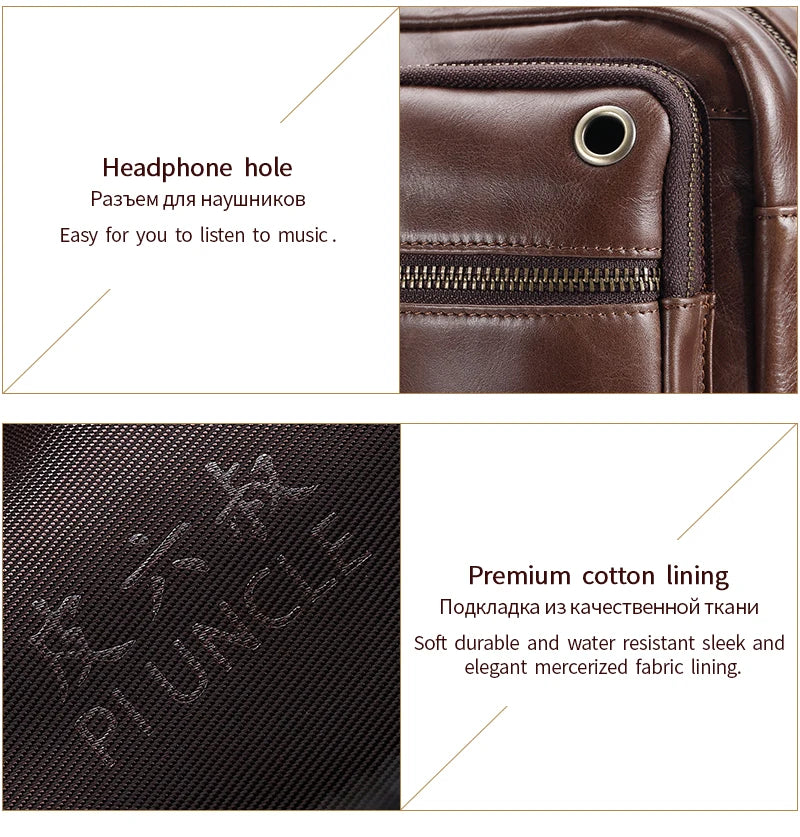 New 2025 Men Genuine Leather Shoulder Bag Casual Leather Men's Pad Messenger Bag Male Business Crossbody Bag Hot Handbag for Men