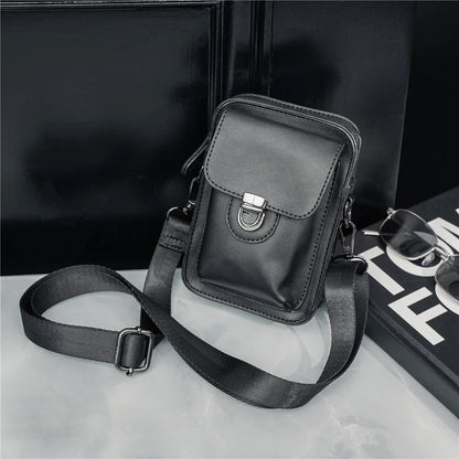 Vintage Mini Men's Crossbody Bag Fashion Shoulder Bag Men Mobile Phone Bag Casual Handbags Small Crossbody Shoulder Bag For Men