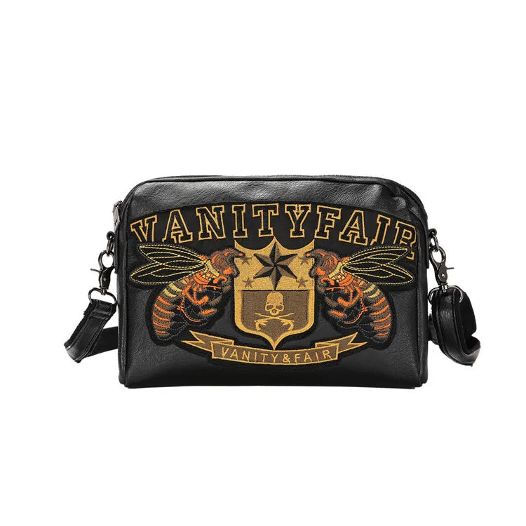 Embroidery Bee Crossbody Shoulder Bag Men Fashion Multifunction Clutch Bag Men Shoulder Bag Crossbody Messenger Bag Man Handbag