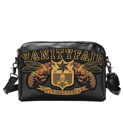 Embroidery Bee Crossbody Shoulder Bag Men Fashion Multifunction Clutch Bag Men Shoulder Bag Crossbody Messenger Bag Man Handbag