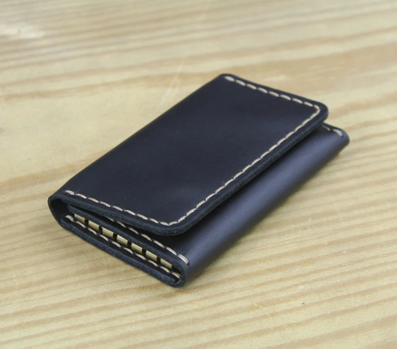 High Class Handmade Men Genuine Leather Key Holder Leather Key Wallet Men Housekeeper Women Key Case Bag key organizer pouch