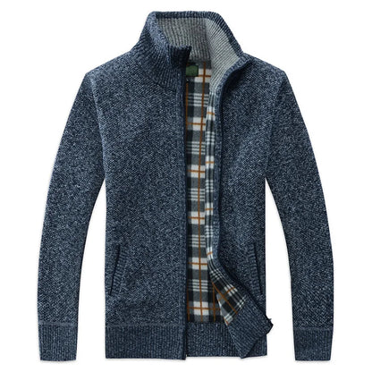 LEGIBLE 2025 Men's Sweaters Autumn Winter Wool Zipper Cardigan Sweaters Man Casual Knitwear Sweatercoat Male