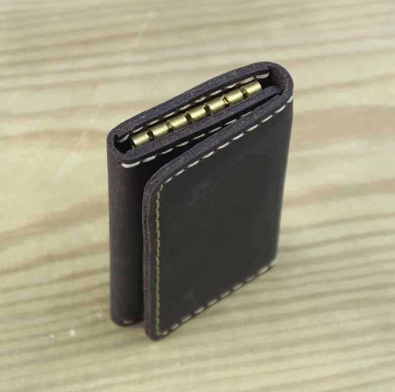 High Class Handmade Men Genuine Leather Key Holder Leather Key Wallet Men Housekeeper Women Key Case Bag key organizer pouch