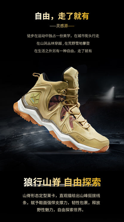 RAX Men Hiking Shoes winter Waterproof Outdoor Sneaker Men Leather Trekking Boots Trail Camping Climbing Hunting Sneakers Women