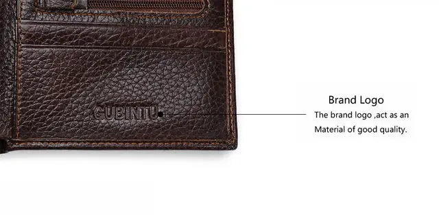 High Quality Retro Men Wallets Name Engraving Genuine Cow Leather Zipper Coin Pocket Card Holder Simple Purses For Male