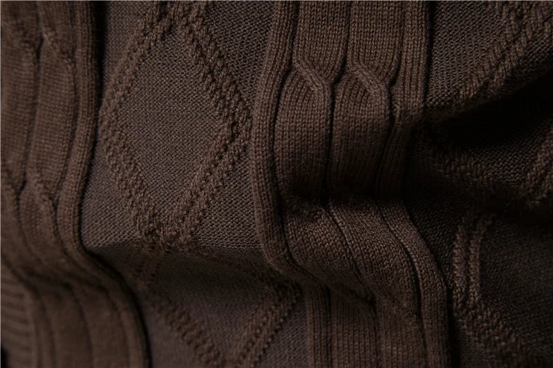 AIOPESON Cotton Argyle Cardigan Men Casual Single Breasted Solid Color Business Mens Cardigans New Winter Fashion Sweater Man