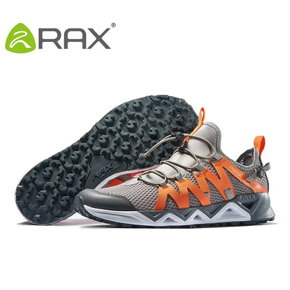 Rax Men's Aqua Upstreams Shoes Quick-drying Breathble Fishing Shoes Women Hole PU Insole Anti-slip Water Shoes 82-5K463