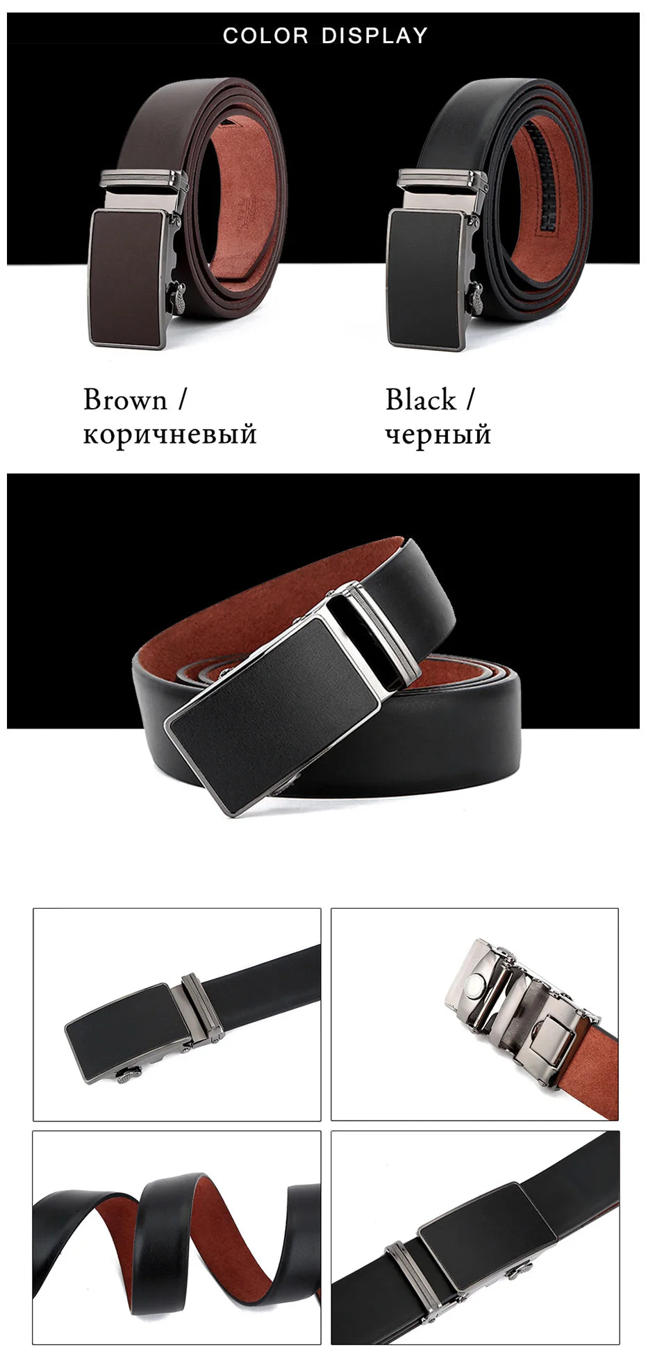 Maikun Luxury Leather Belt for Men Original Designt Ostrich Grain Automatic Buckle Belt Ceinture Homme Cinto Masculino