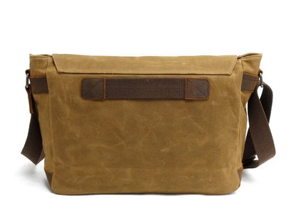 New Fashion Thick Wax Canvas Men Shoulder bag Messenger bag Men Crossbody Bag Vintage male Leisure Sling bag Casual Boy
