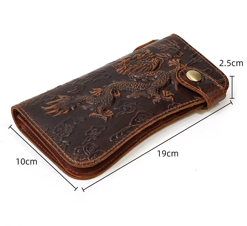 Newsbirds Genuine Leather Long Wallet Wrist Belt Strap Chain Wallet Christmas Gift Wallet gift men woman wallets Clip Purse