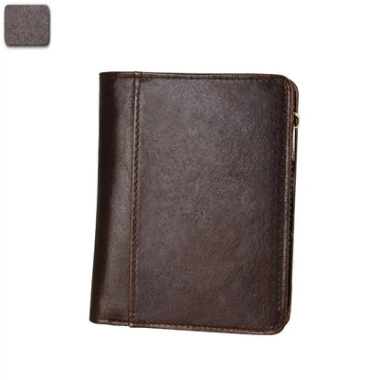 Men Name Engraving Short Wallets Casual Fashion Genuine Leather Male Zipper Purses Coin ID Card Holder Pocket Wallets For Men