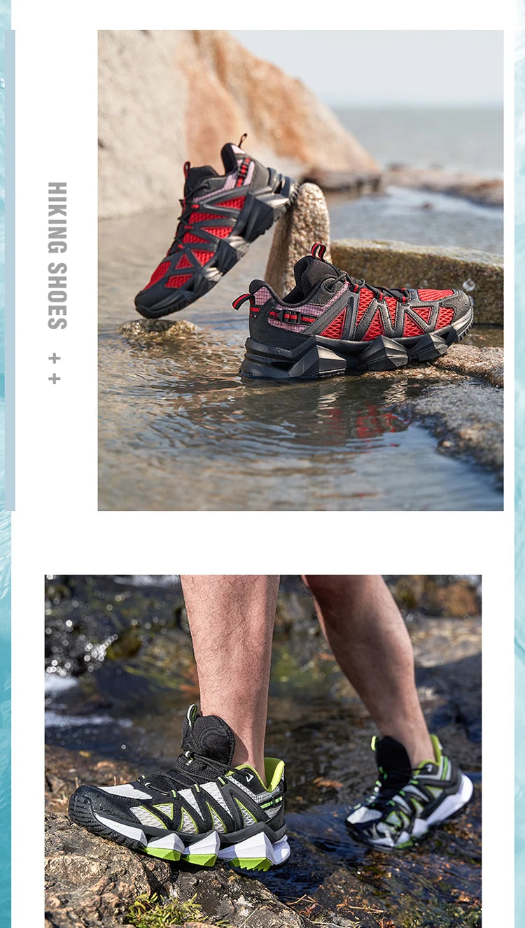 Rax-Men Women Breathable Hiking Water Shoes Water Sports Shoes Summer Hiking Outdoor Walking Fishing