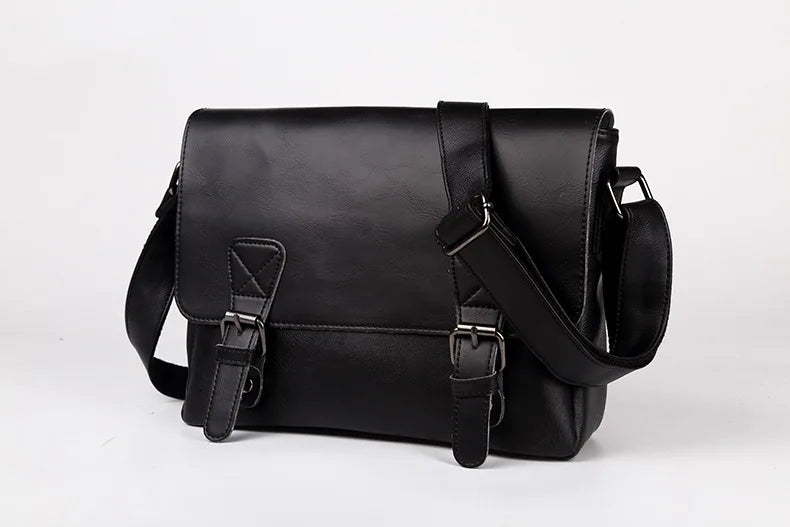 Vintage Men Crossbody Bags Luxury Fashion Shoulder Bag Mens Messenger Bag Laptop Bag Male Briefcase Handbags Daily Work Satchels