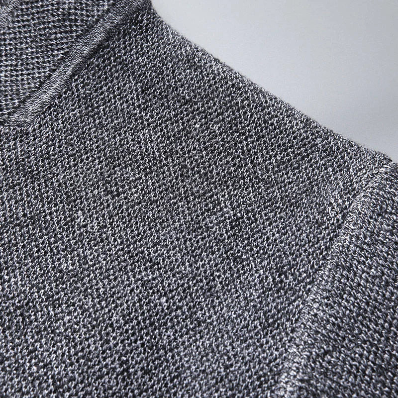 2025 Cardigan Jacket Men Solid Color Knitted Casual Stand Collar Slim Fit Cardigan Coat Mens Sweater Jacket Khaki Black Gray 4Xl