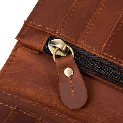 Newsbirds Genuine Leather Long Wallet Wrist Belt Strap Chain Wallet Christmas Gift Wallet gift men woman wallets Clip Purse