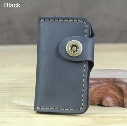 High Class Handmade Men Genuine Leather Key Holder Leather Key Wallet Men Housekeeper Women Key Case Bag key organizer pouch
