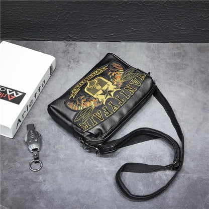 Embroidery Bee Crossbody Shoulder Bag Men Fashion Multifunction Clutch Bag Men Shoulder Bag Crossbody Messenger Bag Man Handbag