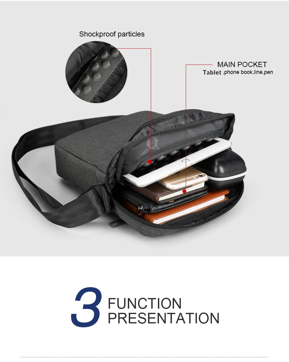 Tigernu New Men Messenger Bag High Quality Waterproof Shoulder Bag For Men Business Travel Crossbody Bag Male Mini Bag
