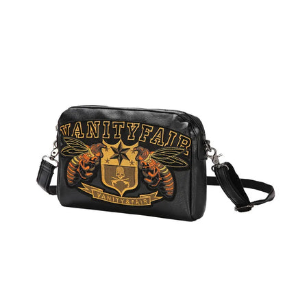 Embroidery Bee Crossbody Shoulder Bag Men Fashion Multifunction Clutch Bag Men Shoulder Bag Crossbody Messenger Bag Man Handbag