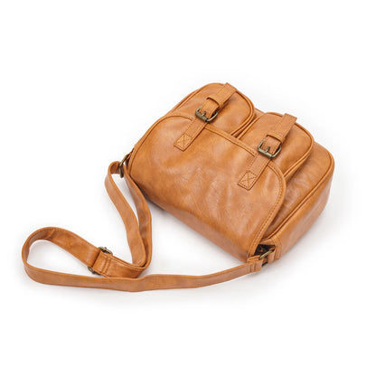 Fashion Japan Style Men's Messenger Bag Soft PU Leather Crossbody Messenger Bag Men Satchels Crossbody Bag Mens Shoulder Bags