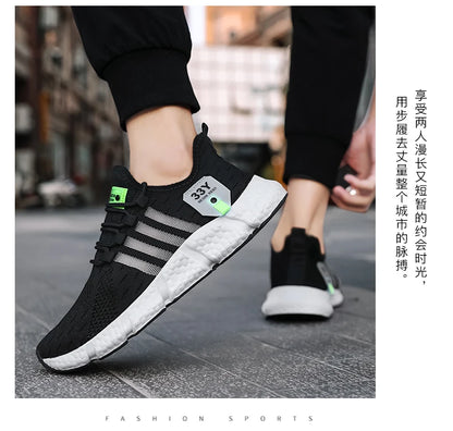 Men Shoes Breathable Classic Running Shoes For Women Outdoor Light Comfortable Mesh Shoes Slip On Walking Sneakers Unisex Tennis