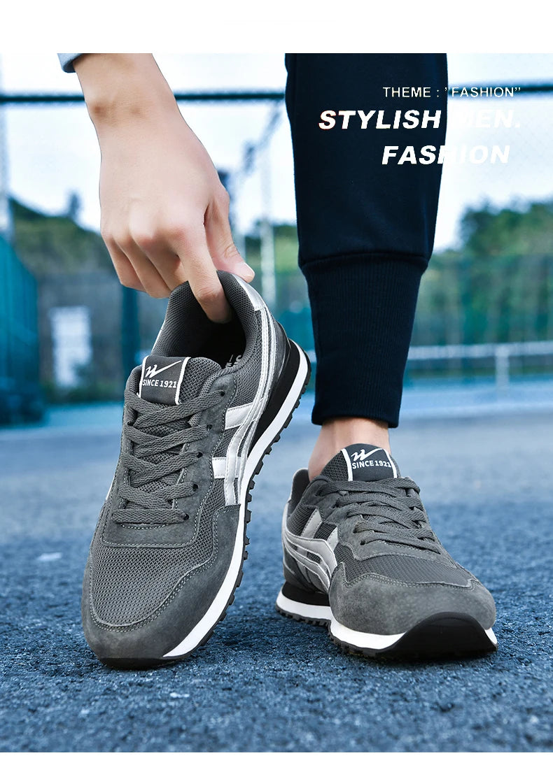 Double Star Training Walking Shoes, Breathable Mesh Sports Shoes, Versatile Fashion Trendy Men's Shoes