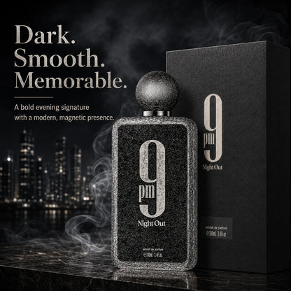 Afnan 9 PM Night Out 100ml Extrait De Parfum Dragon Fruit Bergamot Cognac Lavender Scent Unisex Luxury Perfume Spray for Night Out