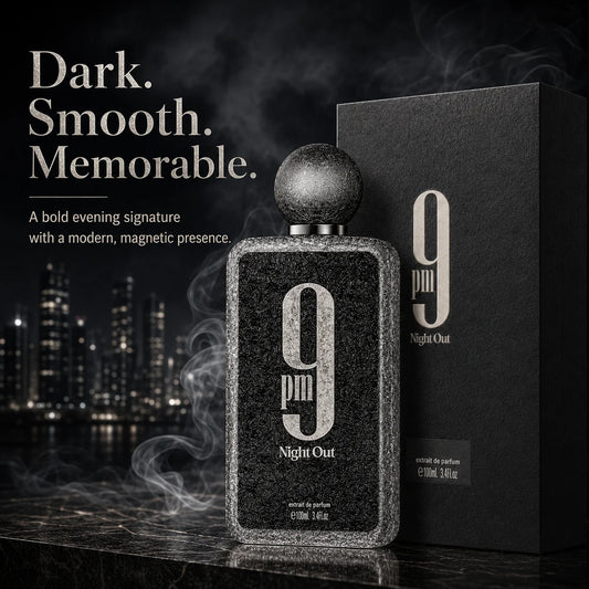 Afnan 9 PM Night Out 100ml Extrait De Parfum Dragon Fruit Bergamot Cognac Lavender Scent Unisex Luxury Perfume Spray for Night Out