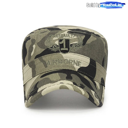 AIRBORNE Airborne Commando Cadet Flat Cap Sun Hat Trucker Caps Dad Hats
