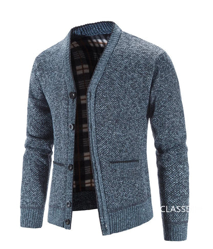 New Autumn Men V-neck Business Cardigans Sweatercoats Winter Warm Cardigan Sweaters Male Casual Cardigans Slim Fit Sweaters 4XL