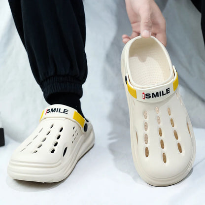 Classic Summer Clogs Men Slippers Breathable Garden Shoes Outdoor Comforty Beach Slippers Home Slippers Antiskid Slippers