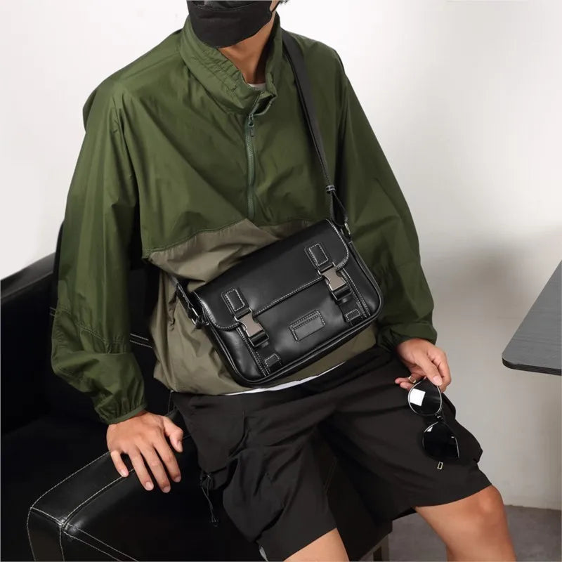 2026 New Designer Crossbody Bag for Men Bags Leather Casual Man Messenger Bag Male Bag Sling Pack Shoulder Bag Luxury Brand