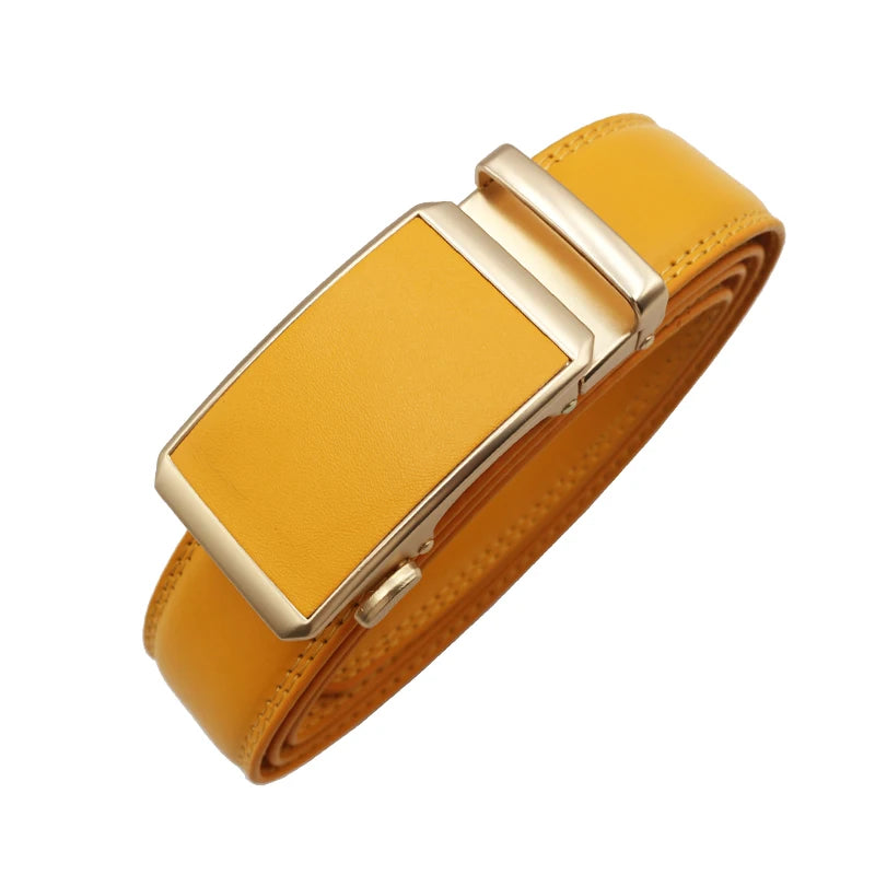Women man Genuine Leather Belt For Female Strap Casual All-match Ladies Adjustable Belts Designer Automatic man belt buckle