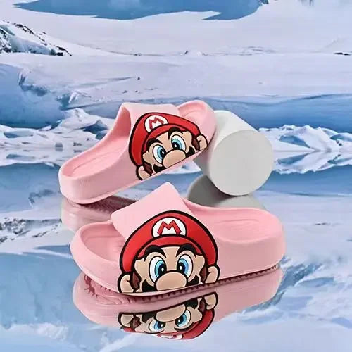 High Quality Unisex Anime Super Bros Slippers EVA Summer Non-Slip Home Bathroom Beach Soft Slippers Cartoon Breathable Sandals