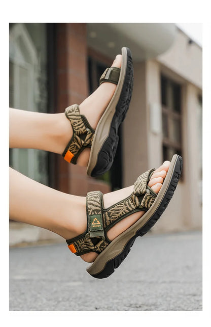 2026 New  Men's Hiking Sport Sandals Lightweight Leisure Beach Shoes Summer Open-Toe Breathable Travel Walking Sandials