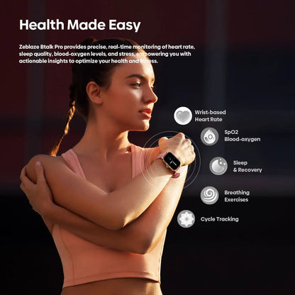 New Zeblaze Btalk PRO 1.91'' HD Display Voice Calling Smart Watch Multiple Sports Modes Health Tracking Smartwatch