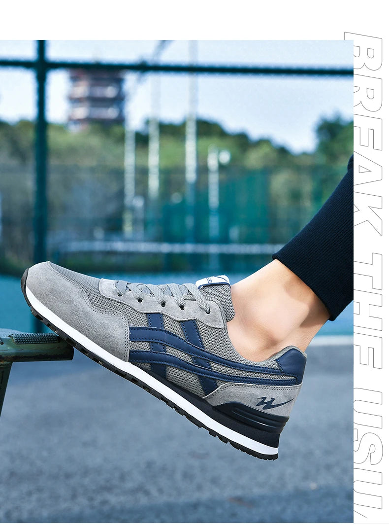 Double Star Training Walking Shoes, Breathable Mesh Sports Shoes, Versatile Fashion Trendy Men's Shoes