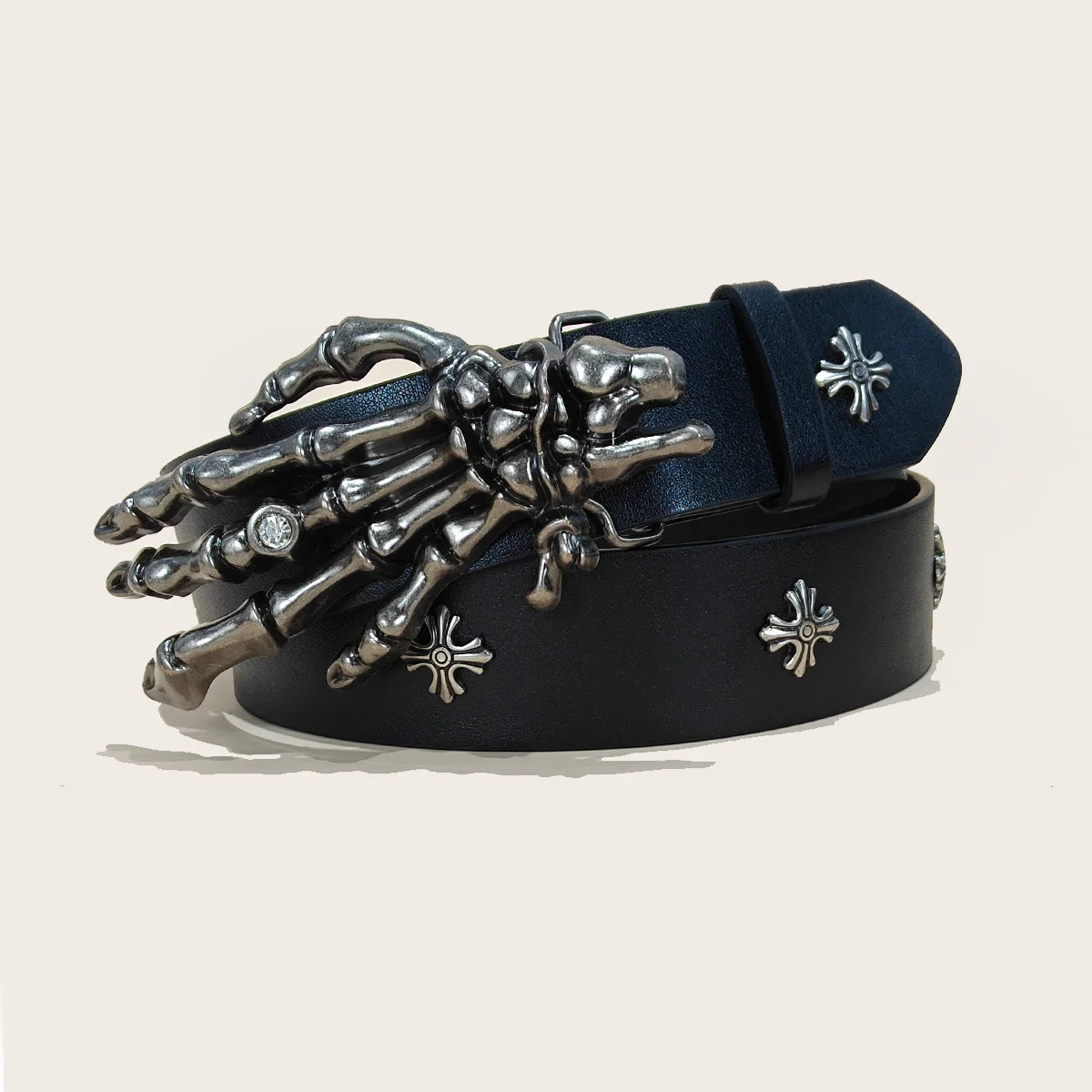 Fashion Punk Belt Cross Melancholic Second-generation Belt Design High Quality Gothic Accessories Plus Size Belt for Men Women