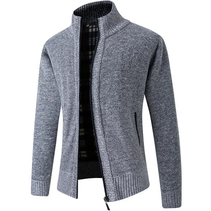 LEGIBLE 2025 Men's Sweaters Autumn Winter Wool Zipper Cardigan Sweaters Man Casual Knitwear Sweatercoat Male