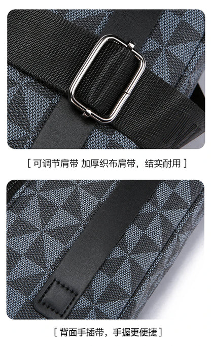 Business Men's Clutch Bags High Quality PU Leather Man's Small Shoulder Bag Multi-Functional Men Handbag Bag With Waist Strap