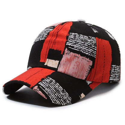 Fashion Graffiti Baseball Cap UV Protection Versatile Sunscreen Hats Breathable Sun Hat for Leisure Outdoor