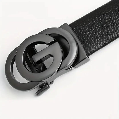 Genuine Leather Belt Metal Alloy Automatic Buckle Brand Luxury Design Waist Belts for Men Strap Male Men belts