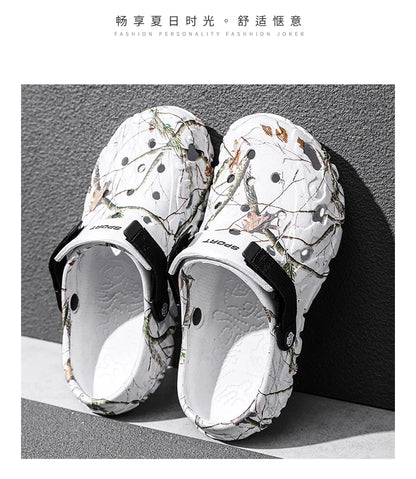 Summer Men's Clogs Sandals Home Garden Shoes Comfortable Men Women Slippers Non-Slip Soft Bottom Flip Flop Sandals Big Size46 47