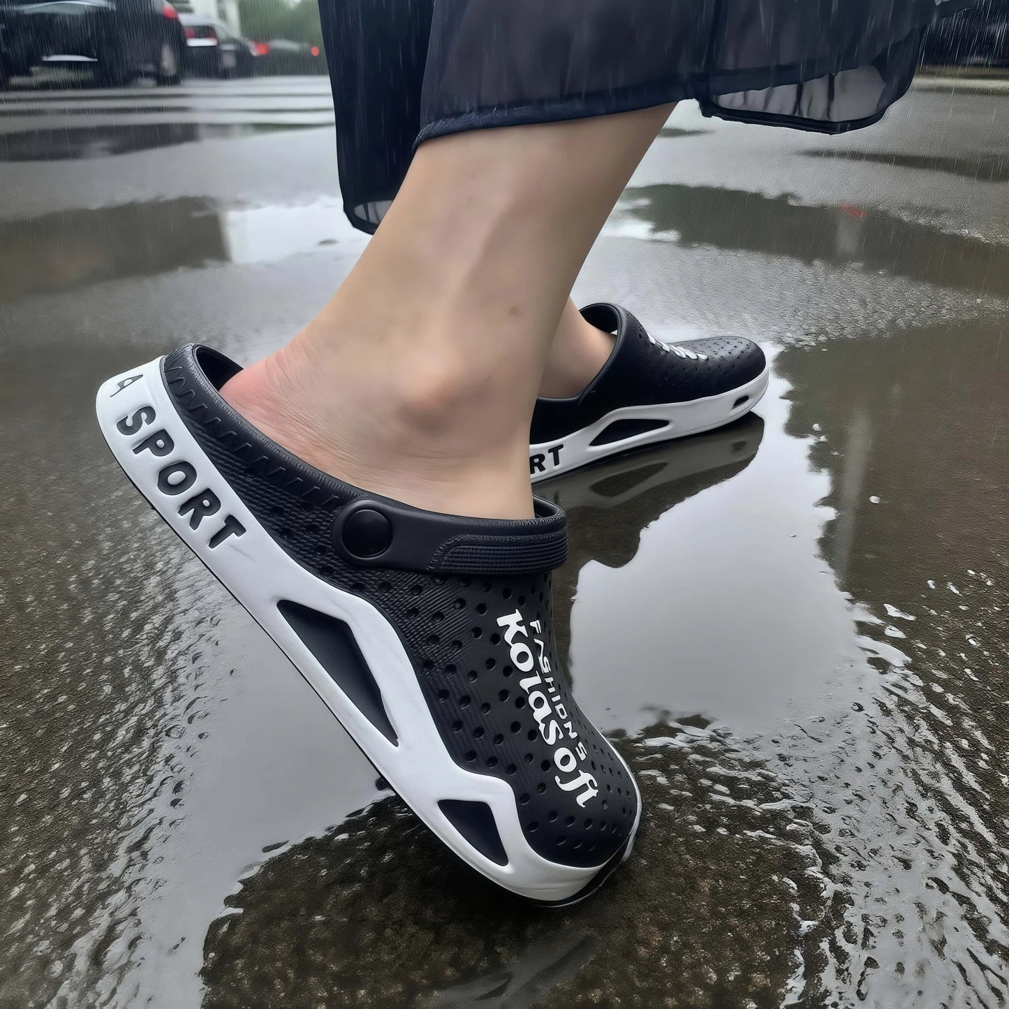 Men's Sandals, Comfortable, Lightweight, Non-Slip, Breathable Indoor and Outdoor Eva Slippers, Outdoor Garden Shoes, Beach Shoes