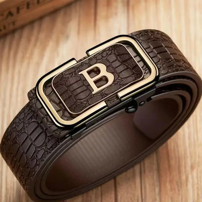 2026 New High quality men's leather belt, fashionable business belt, men's suit belt