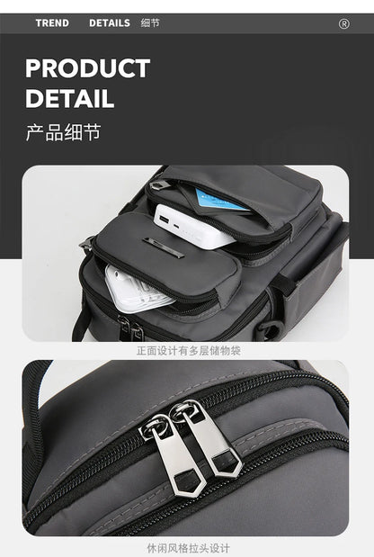 Men's Bag Outdoor Travel Shoulder Bag High Quality Nylon Crossbody Bags For Man Multi Functional Men's Handbag Bag Waist Packs