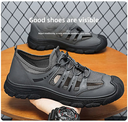 Men's 2026 Summer New Fashion Breathable River Trekking Shoes, Outdoor Beach Shoes, Soft Sole Quick-Dry Footwear