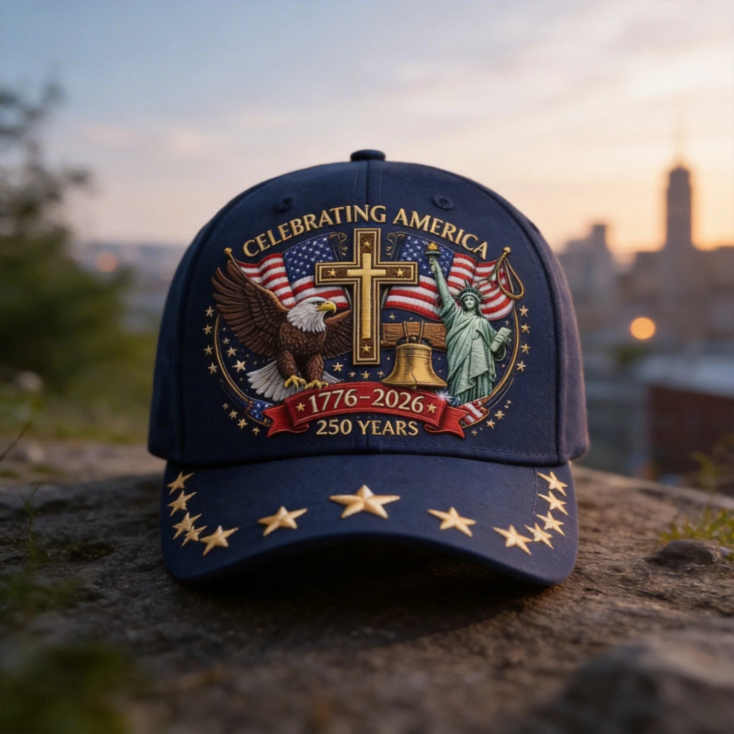 Us 250th Anniversary Cap Vintage Adjustable Baseball Cap Statue Of Liberty Hat Comfortable Patriotic Baseball Cap For Casual