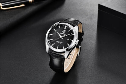 Benyar 5163 Top Brand Luxury Military Wristwatches Leather Quartz Watches Waterproof Simple Watch for Men Reloj Hombre